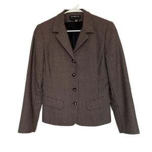 Vintage‎ Liz Claiborne Collection Houndstooth Blazer Y2K